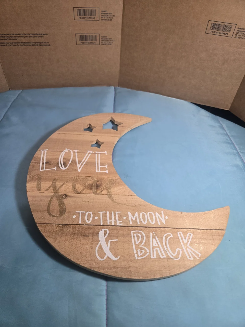 Hobby Lobby wooden crescent